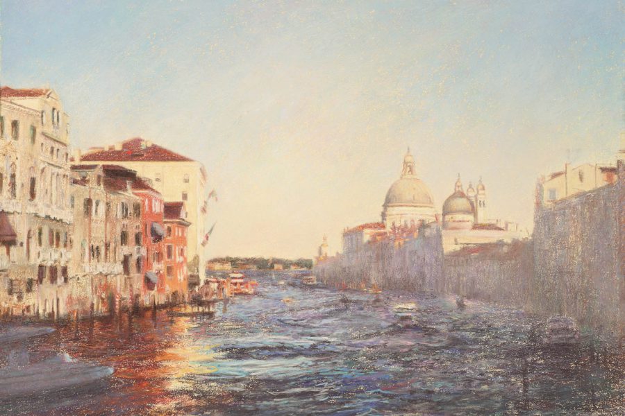 Paul Chizik - Grand Canal. Soft Pastel 18.5 x 26.5 inches