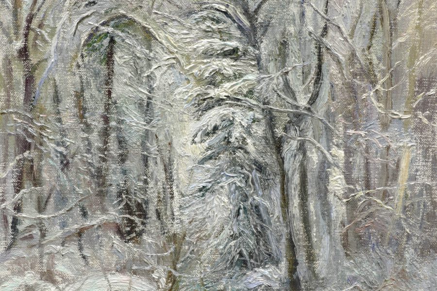 Paul Chizik - Minnekhada Winter. Oil on Linen 8 x 10 inches