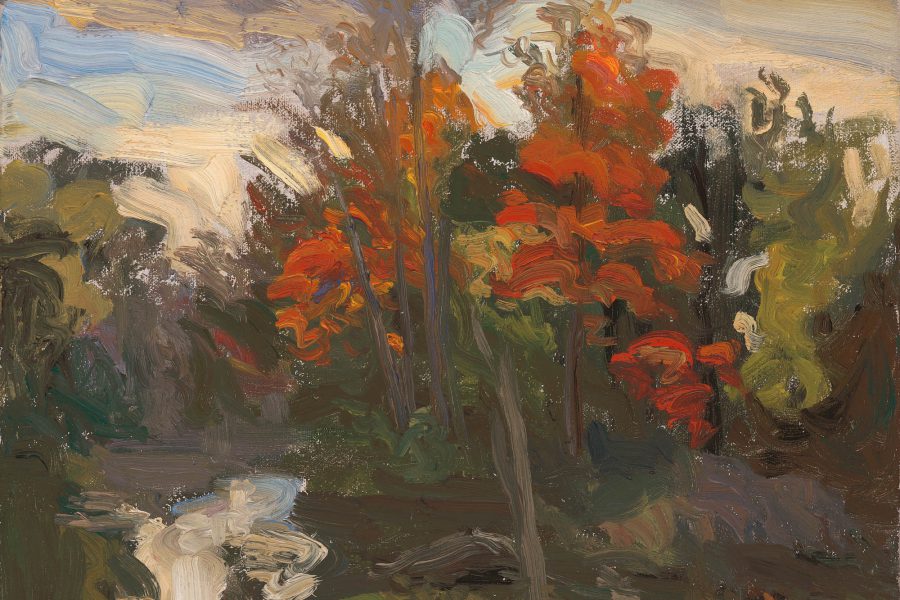 Paul Chizik - Red Ontario. Oil on Linen 10 x 12 inches
