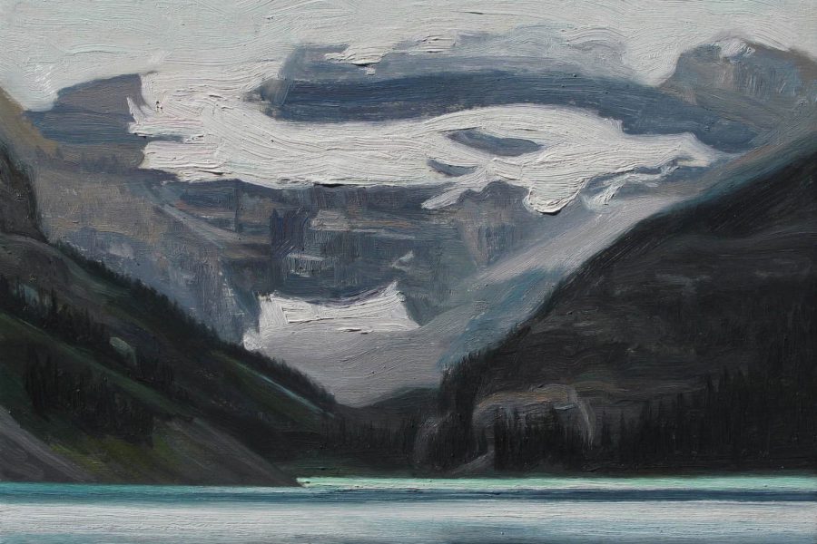 Paul Chizik - Lake Louise. Oil on Board 11 x 14 inches