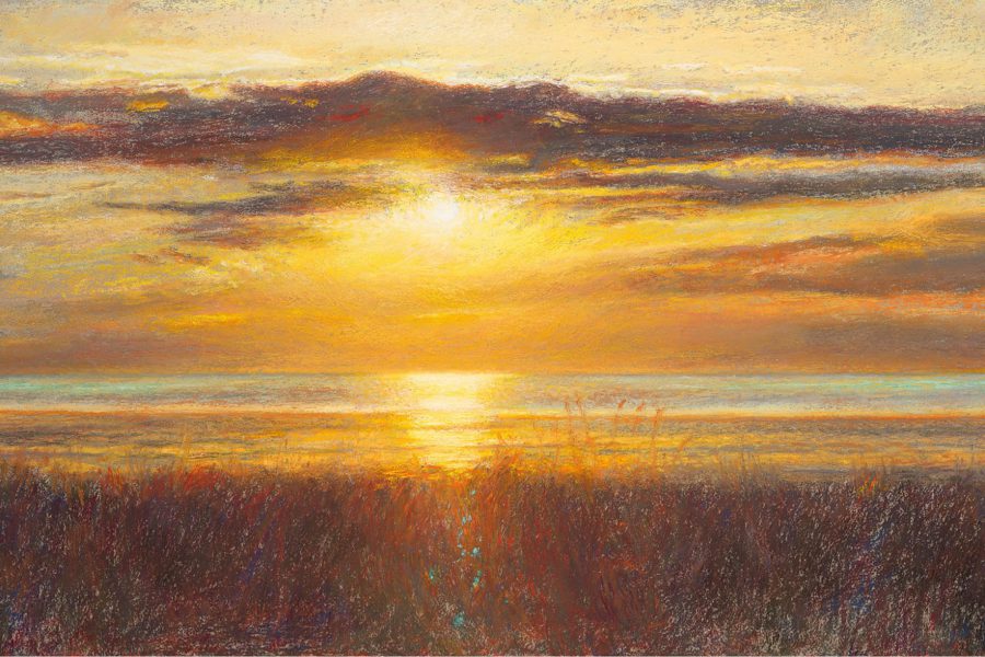 Paul Chizik - October Light. Soft Pastel 15 x 26 inches