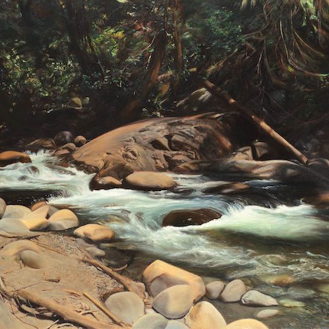 Paul Chizik - Seymour River. Oil on Linen 64 x 92 inches