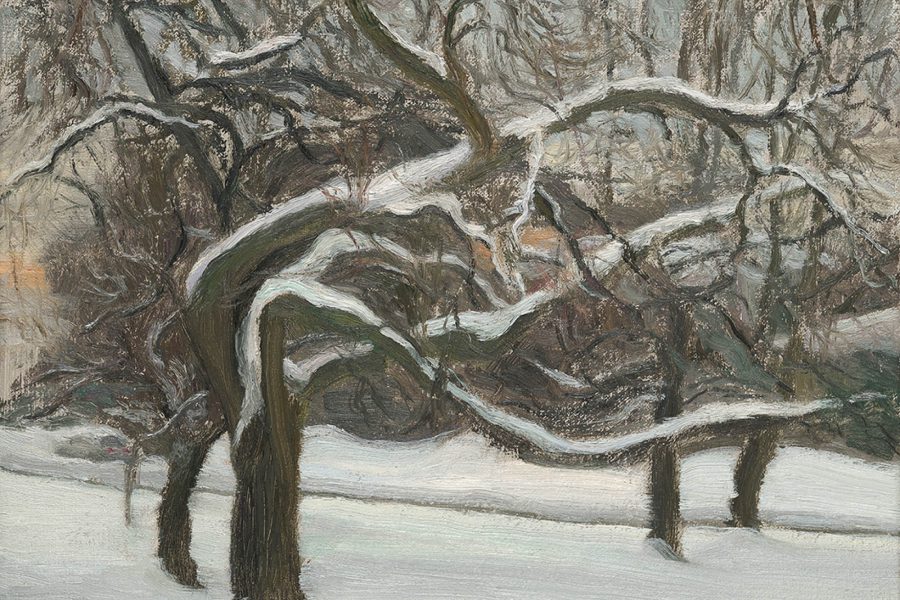 Paul Chizik - Snow. Oil on Linen 9 x 12 inches