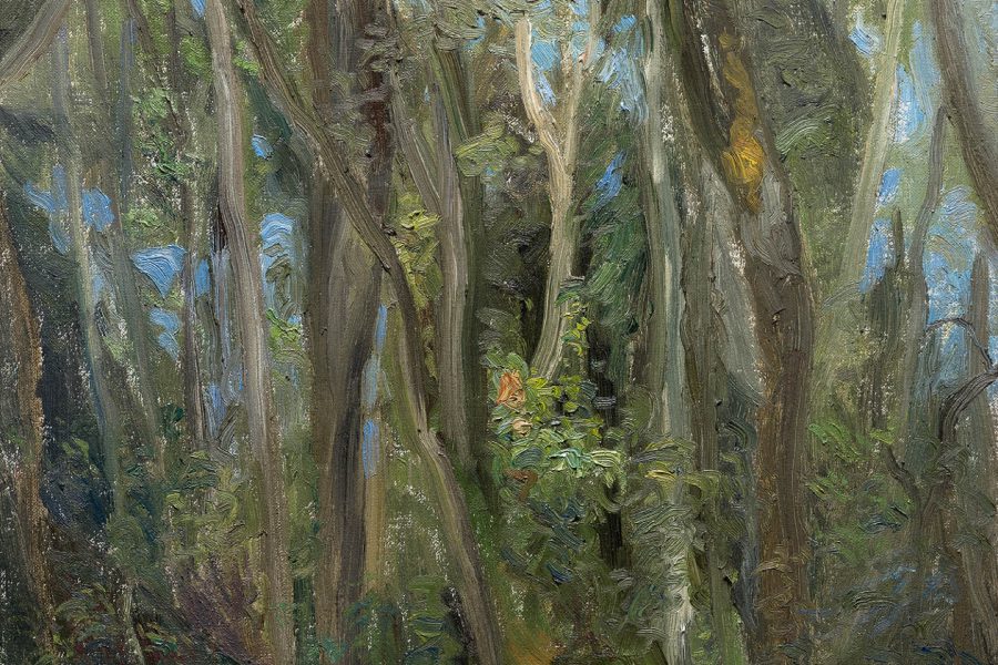 Paul Chizik - Summer Forest. Oil on Linen 14 x 16 inches