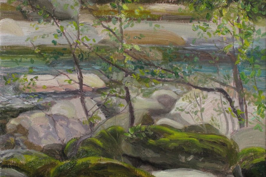 Paul Chizik - Summer Run. Oil on Linen 9 x 12 inches