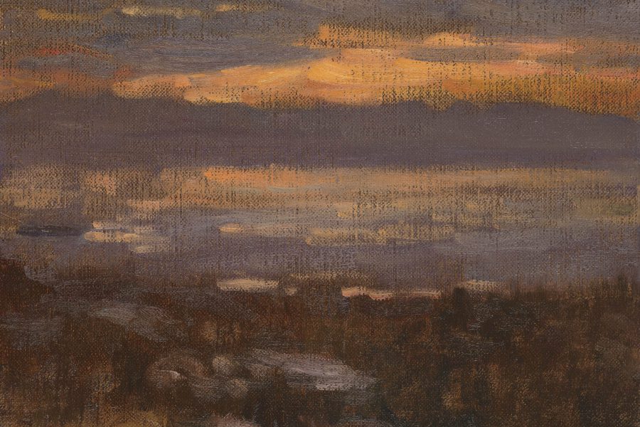 Paul Chizik - Western Light. Oil on Linen 9 x 12 inches